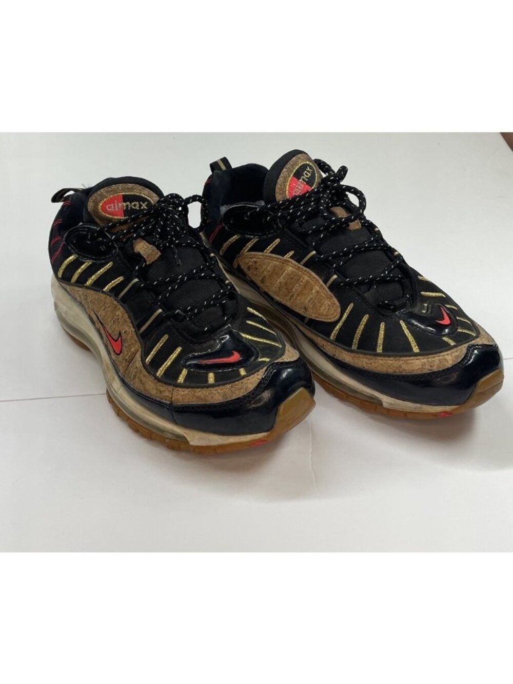 Nike Air Max 98 'New Year' Black/Cork/Red Men's Size 9 CT1173-001